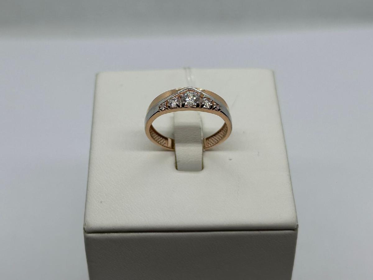 КОЛЬЦО С КАМНЯМИ (Au 585)