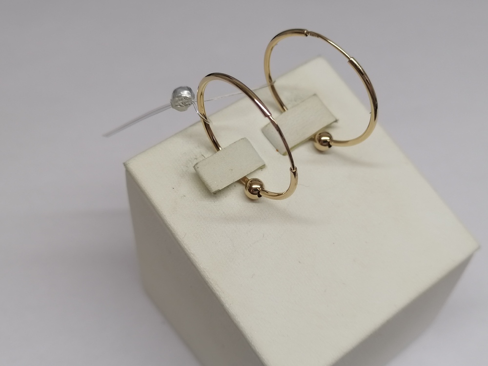 22143-25-1 СЕРЬГИ КОНГО (Au 585)