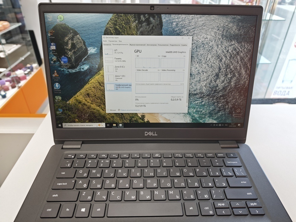 Ноутбук DELL Latitude 3410; Core i5-10210U, Intel UHD Graphics, 8 Гб, 256 Гб, Нет