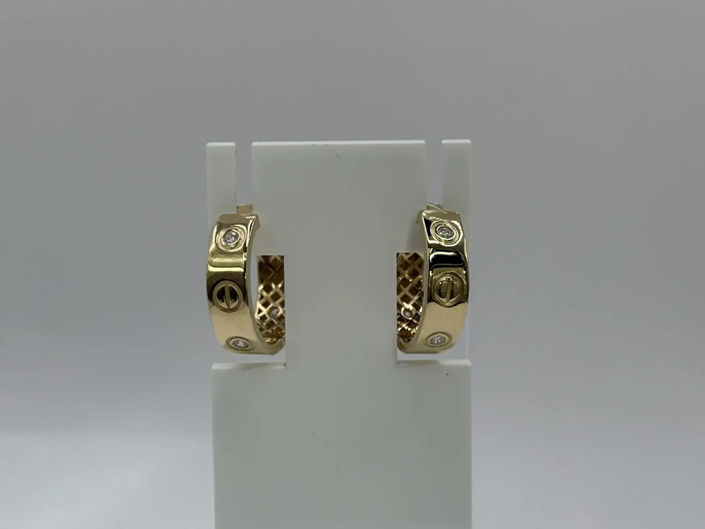 СЕРЬГИ С КАМНЯМИ (Au 585)