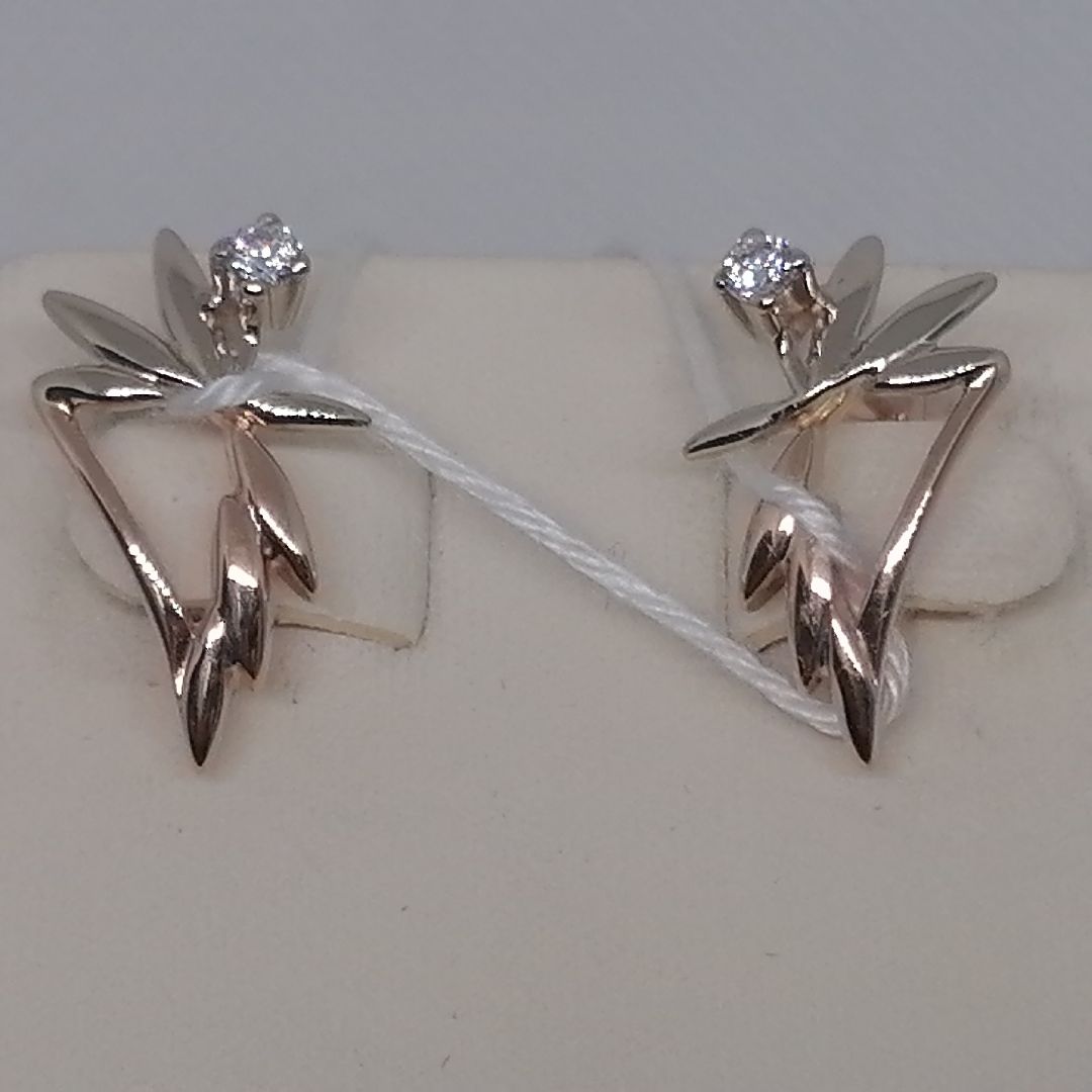 СЕРЬГИ С КАМНЕМ (Au 585)