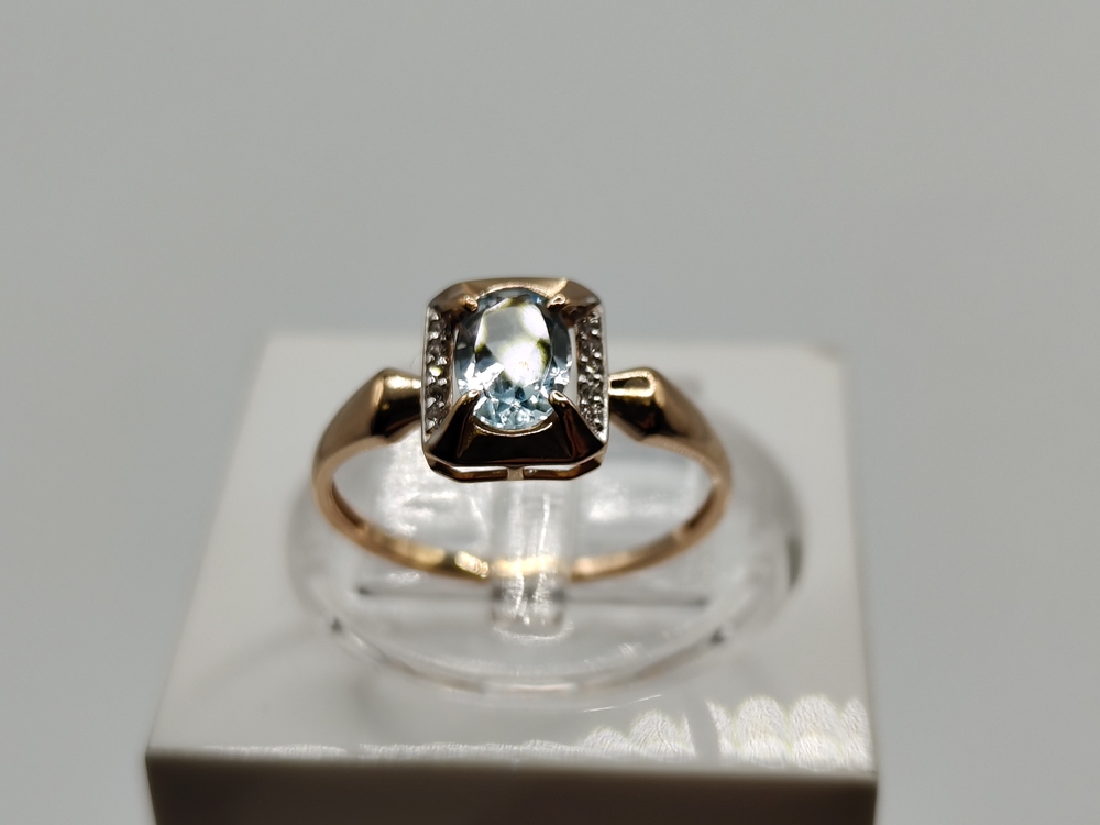 КОЛКМИ585 КОЛЬЦО С КАМНЯМИ (Au 585)