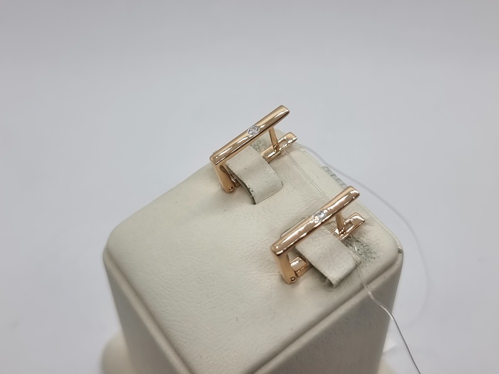 СЕРЬГИ С КАМНЕМ (Au 585)