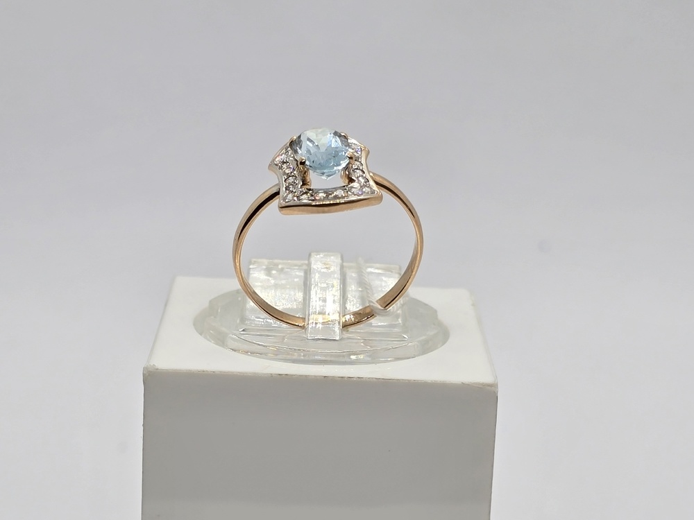 КОЛЬЦО С КАМНЯМИ (Au 585)