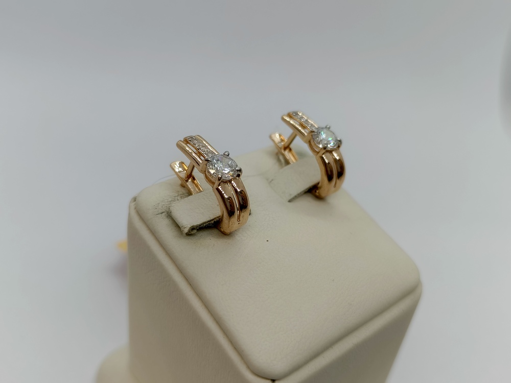 СЕРЬГИ С КАМНЯМИ (Au 585)