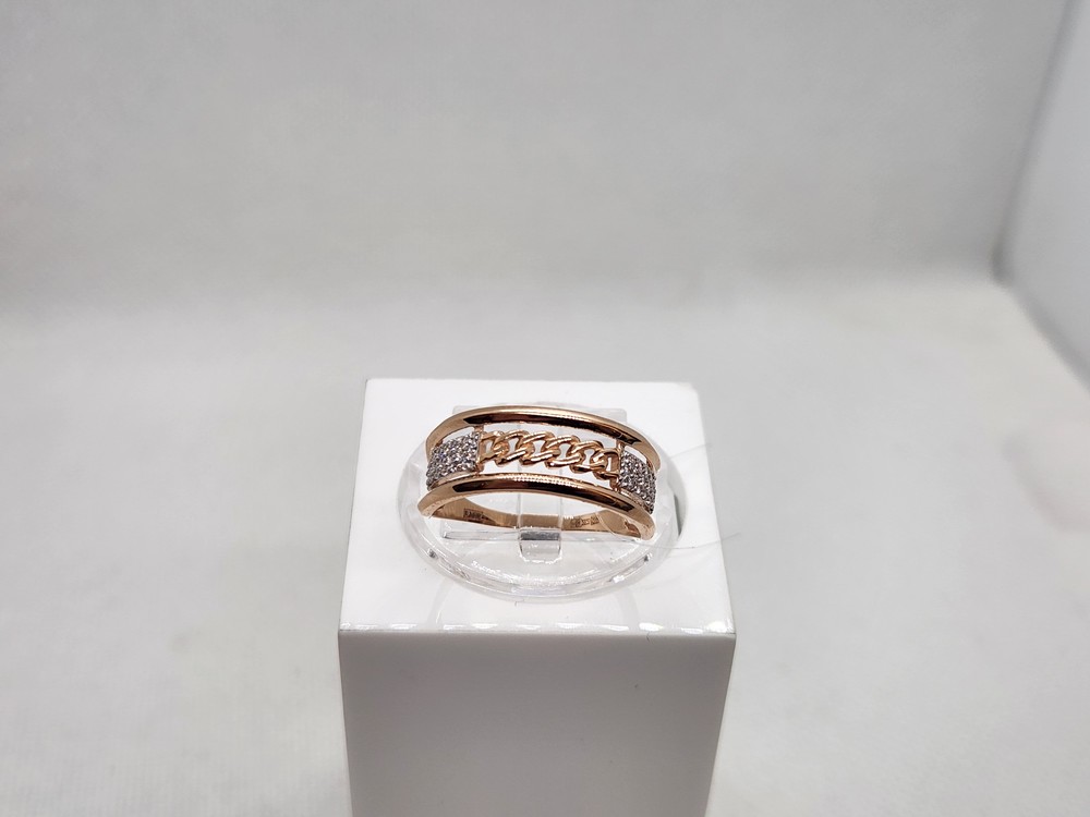 КОЛЬЦО С КАМНЯМИ (Au 585)