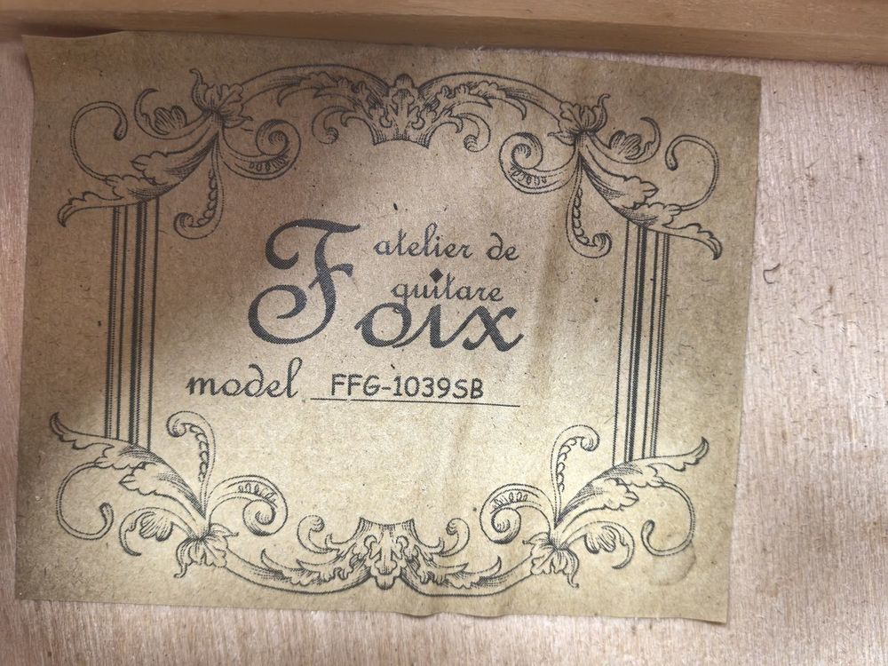 Гитара акустическая Foix FFG-10339SB