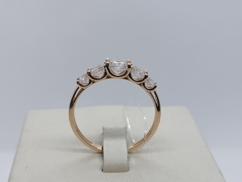 КОЛЬЦО С КАМНЯМИ (Au 585)