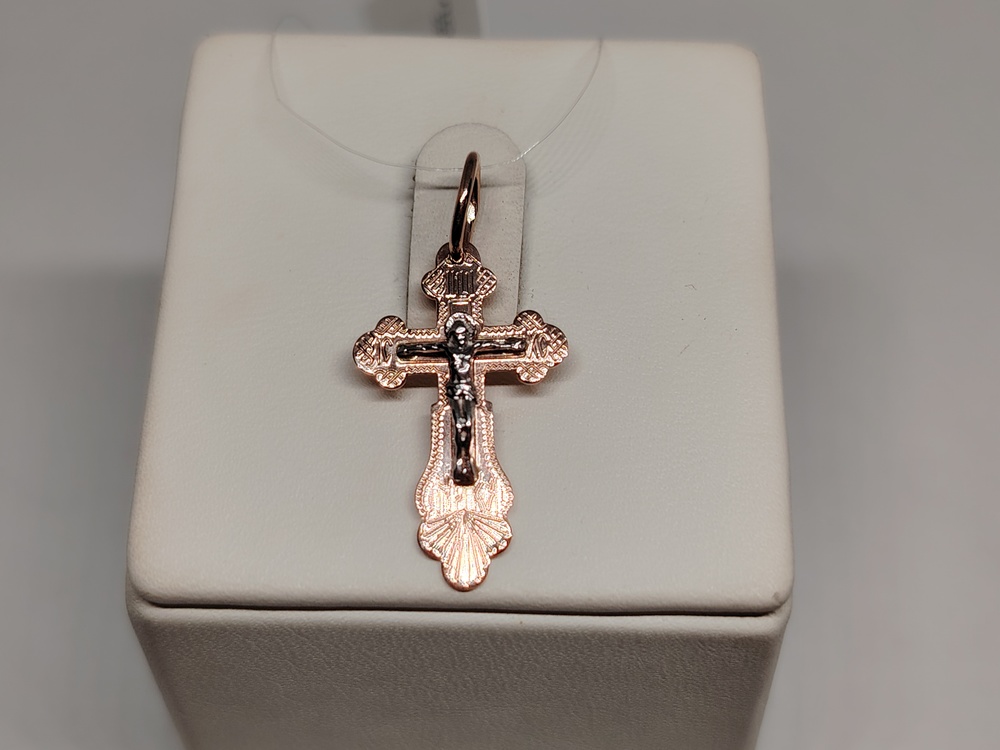 ПОДВЕСКА КРЕСТ без камня (Au 585)