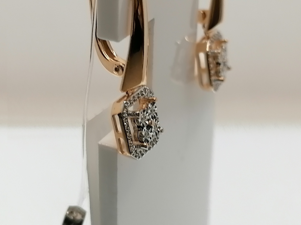 СЕРЬГИ БРИЛЛИАНТ (Au 585)