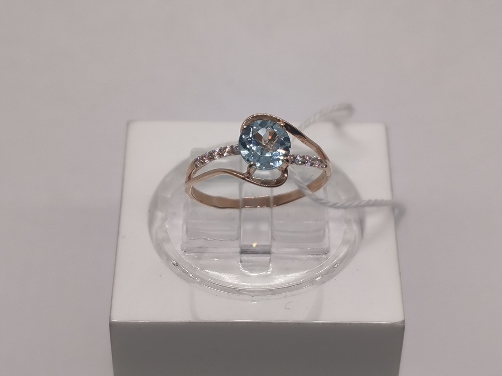 КОЛЬЦО С КАМНЯМИ (Au 585)