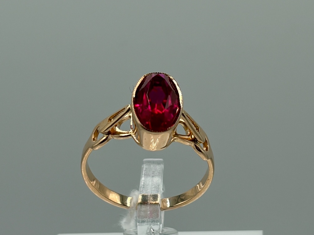 КОЛКМ583 КОЛЬЦО С КАМНЕМ (Au 583)