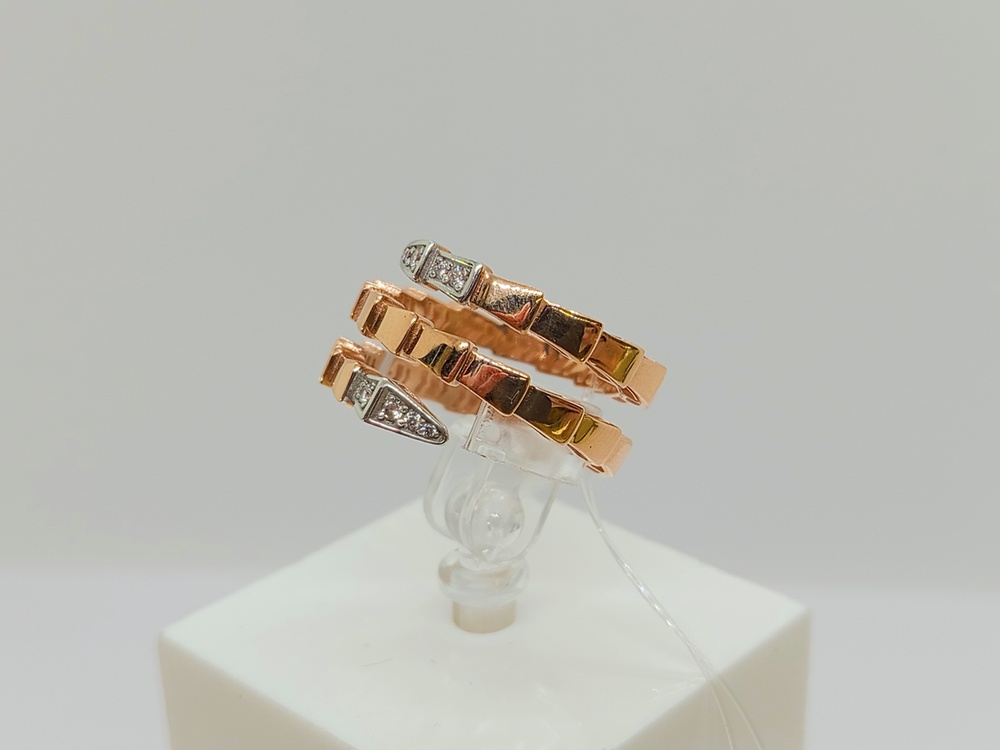 КОЛЬЦО С КАМНЯМИ (Au 585)