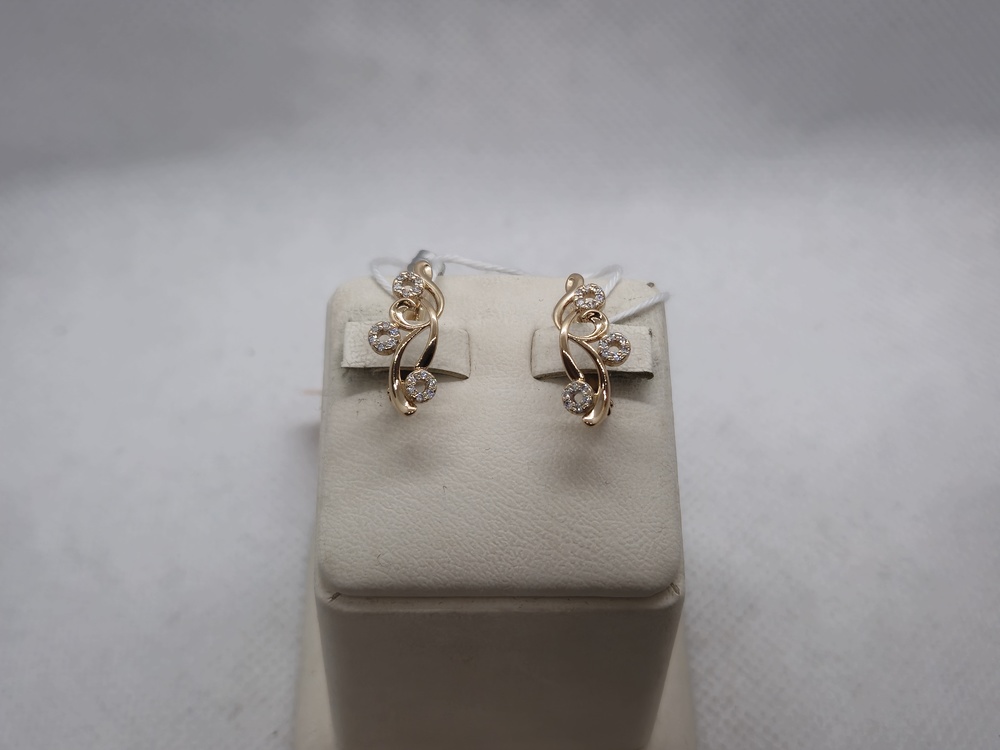 СЕРЬГИ С КАМНЯМИ (Au 585)