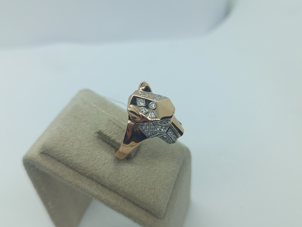 КОЛЬЦО С КАМНЯМИ (Au 585)