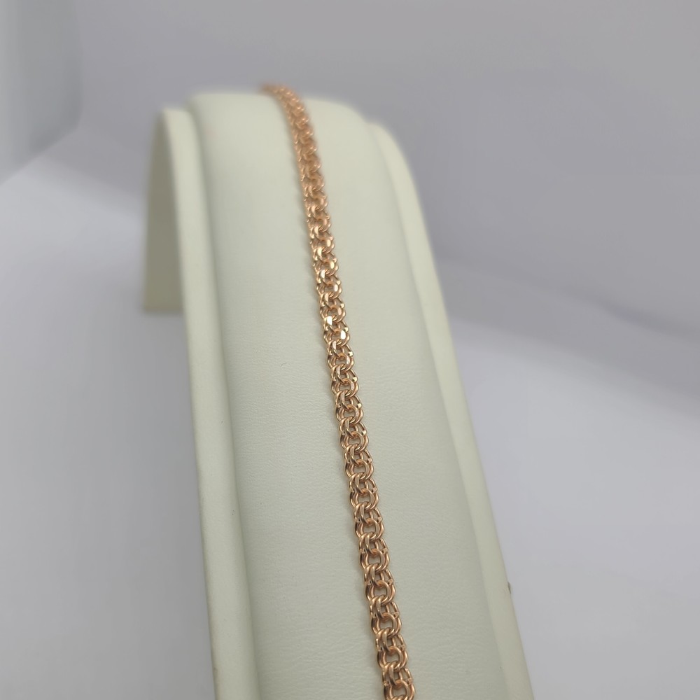 БРАСЛЕТ ПУСТОТЕЛЫЙ Бисмарк (Au 585)