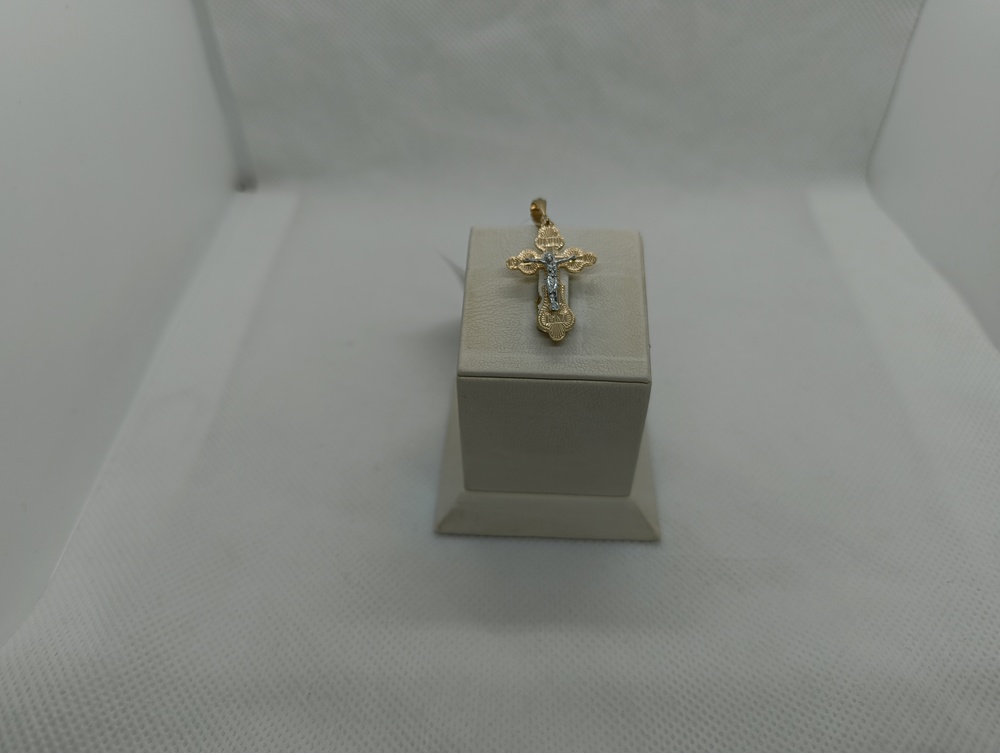 ПОДВЕСКА КРЕСТ без камня (Au 585)