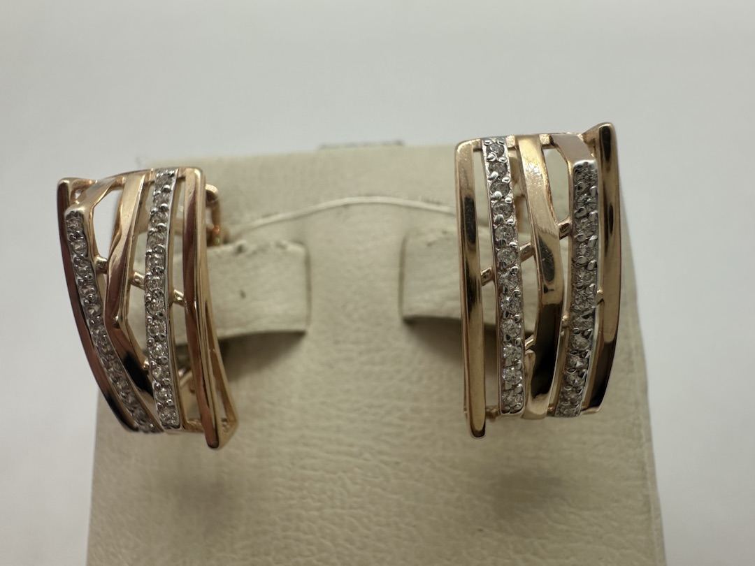 СЕРЬГИ С КАМНЯМИ (Au 585)