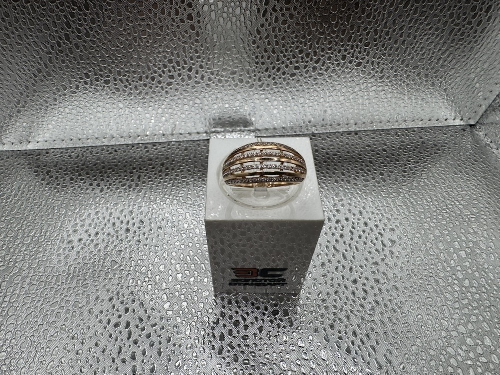 К-296_au КОЛЬЦО С КАМНЯМИ (Au 585)