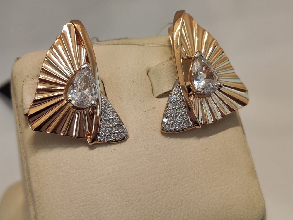 СЕРЬГИ С КАМНЯМИ (Au 585)