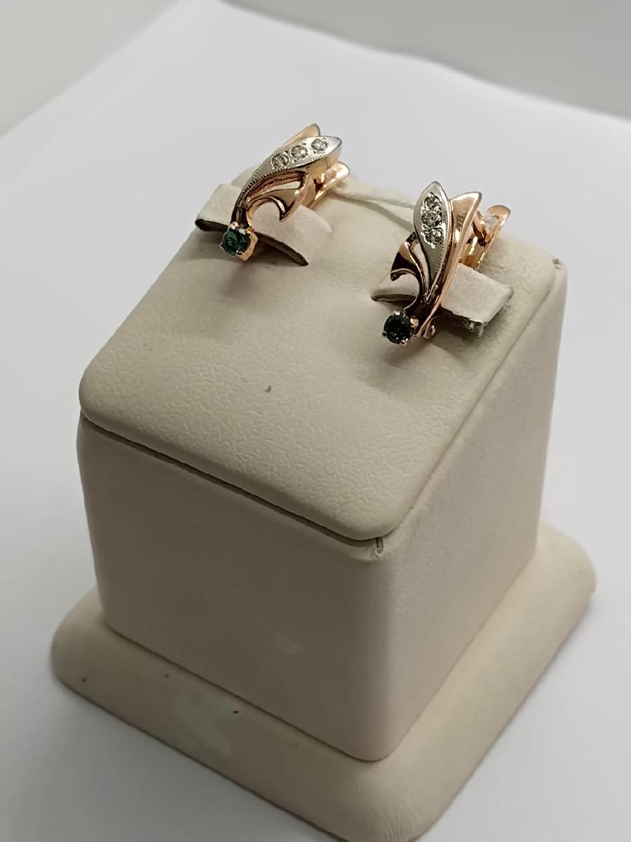 СЕРЬГИ С КАМНЯМИ (Au 585)