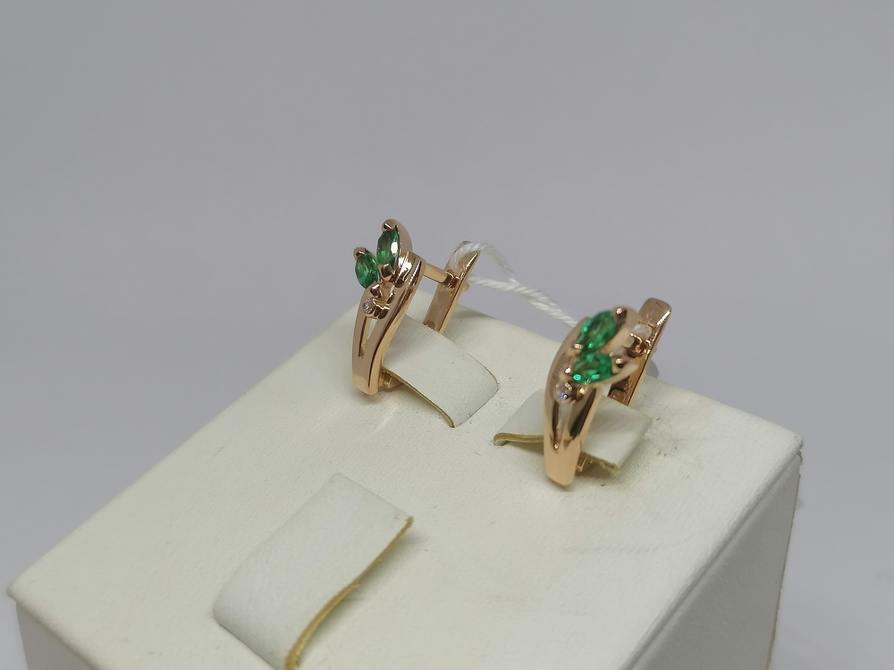 СЕРЬГИ С КАМНЯМИ (Au 585)