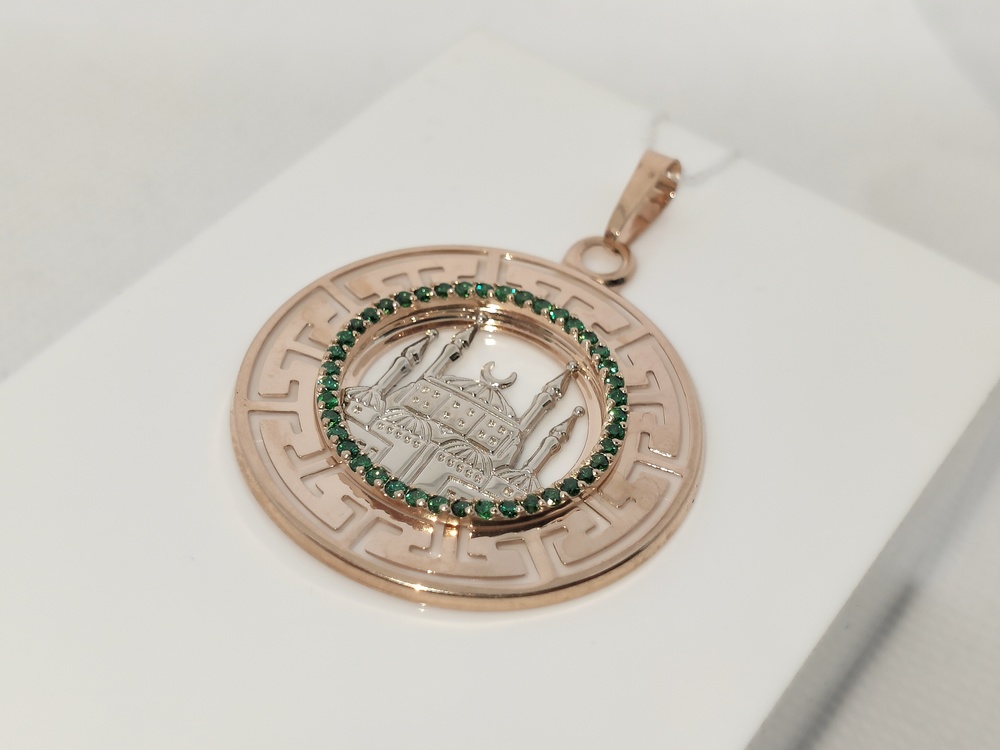 ПОДВЕСКА МЕЧЕТЬ с камнями (Au 585)