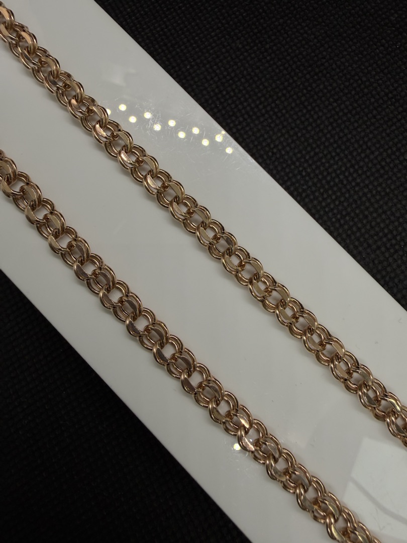 ЦПБС585 ЦЕПЬ ПУСТОТЕЛАЯ Бисмарк (Au 585)