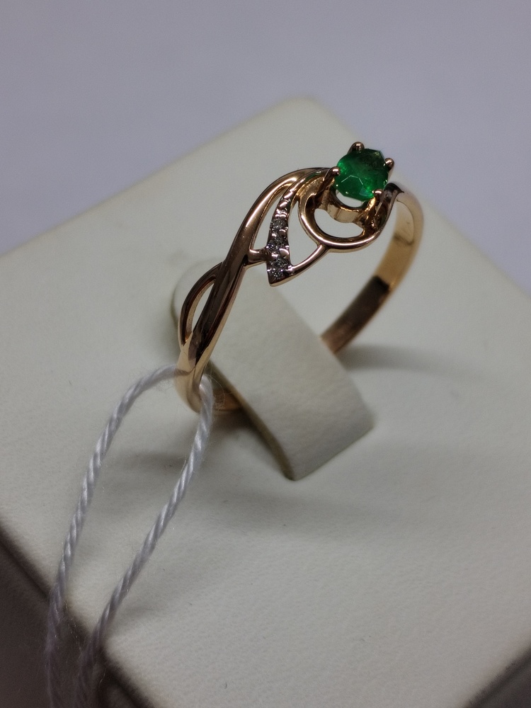 КОЛКМИ585 КОЛЬЦО С КАМНЯМИ (Au 585)