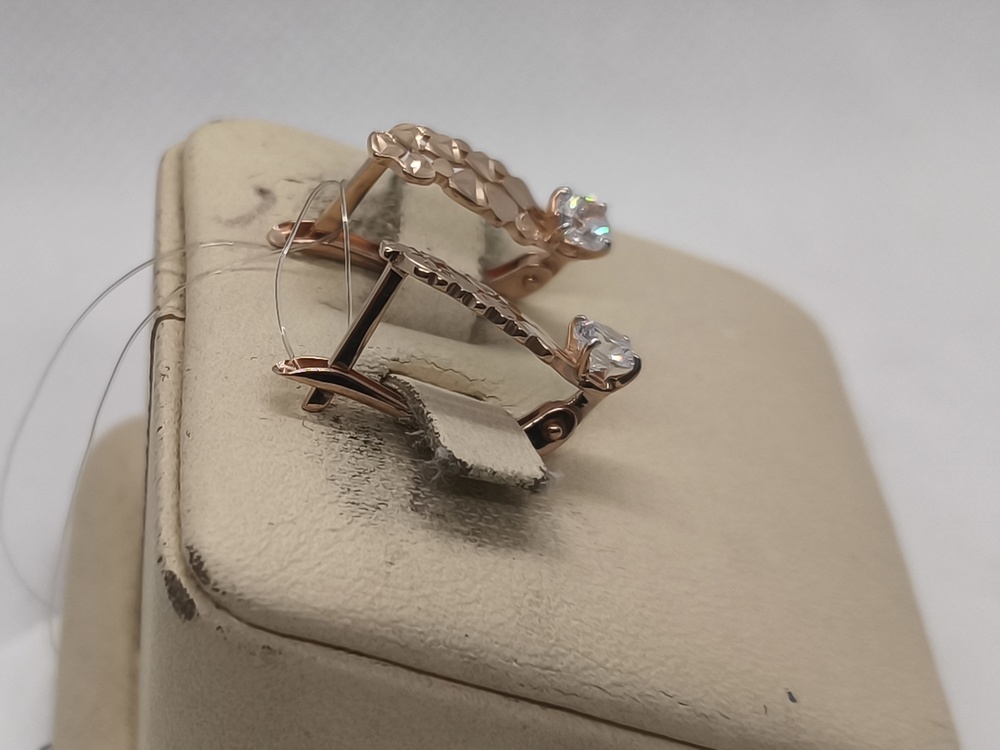 СЕРЬГИ С КАМНЕМ (Au 585)