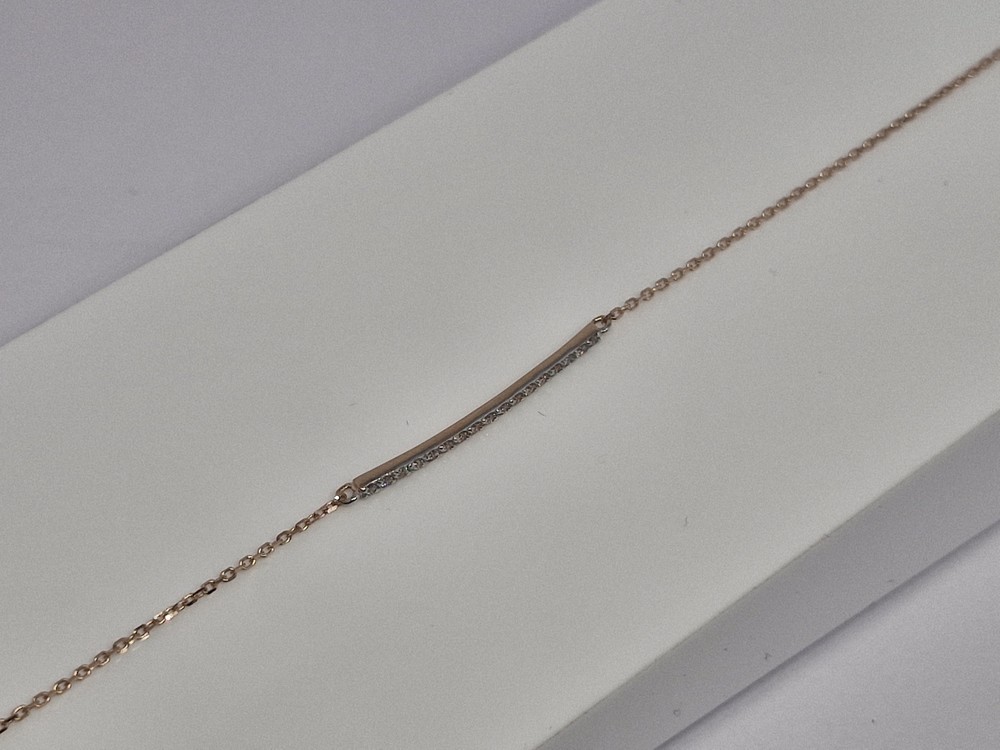 БРАСЛЕТ С КАМНЯМИ (Au 585)