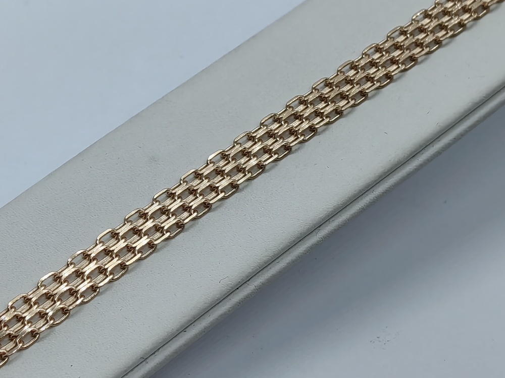 БЛБМ585 БРАСЛЕТ ПОЛНОВЕСНЫЙ Бисмарк машинный (Au 585)