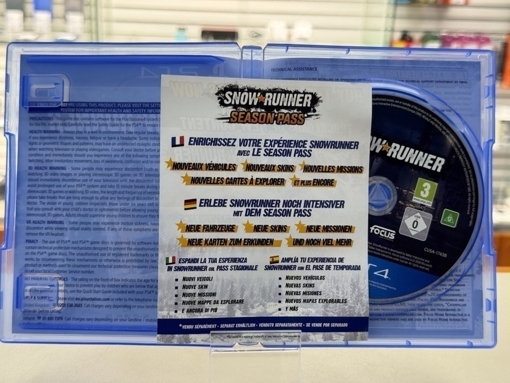 Игра  Playstation 4 Snowrunner