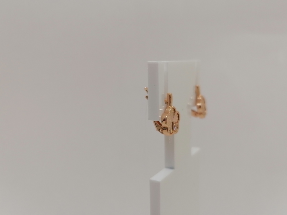 СЕРЬГИ С КАМНЕМ (Au 585)