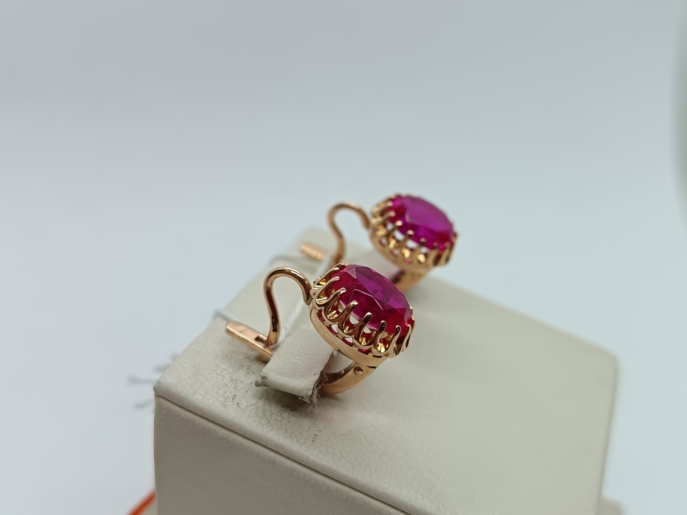 СЕРЬГИ С КАМНЕМ (Au 583)