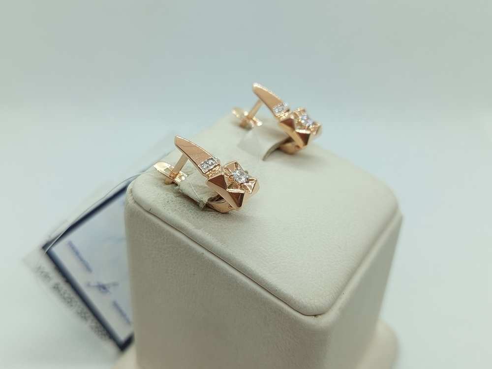 СЕРЬГИ С КАМНЯМИ (Au 585)