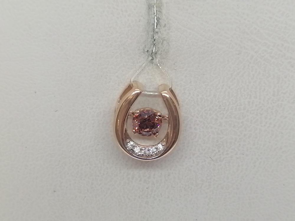 50021sw14 ПОДВЕСКА С КАМНЯМИ (Au 585)