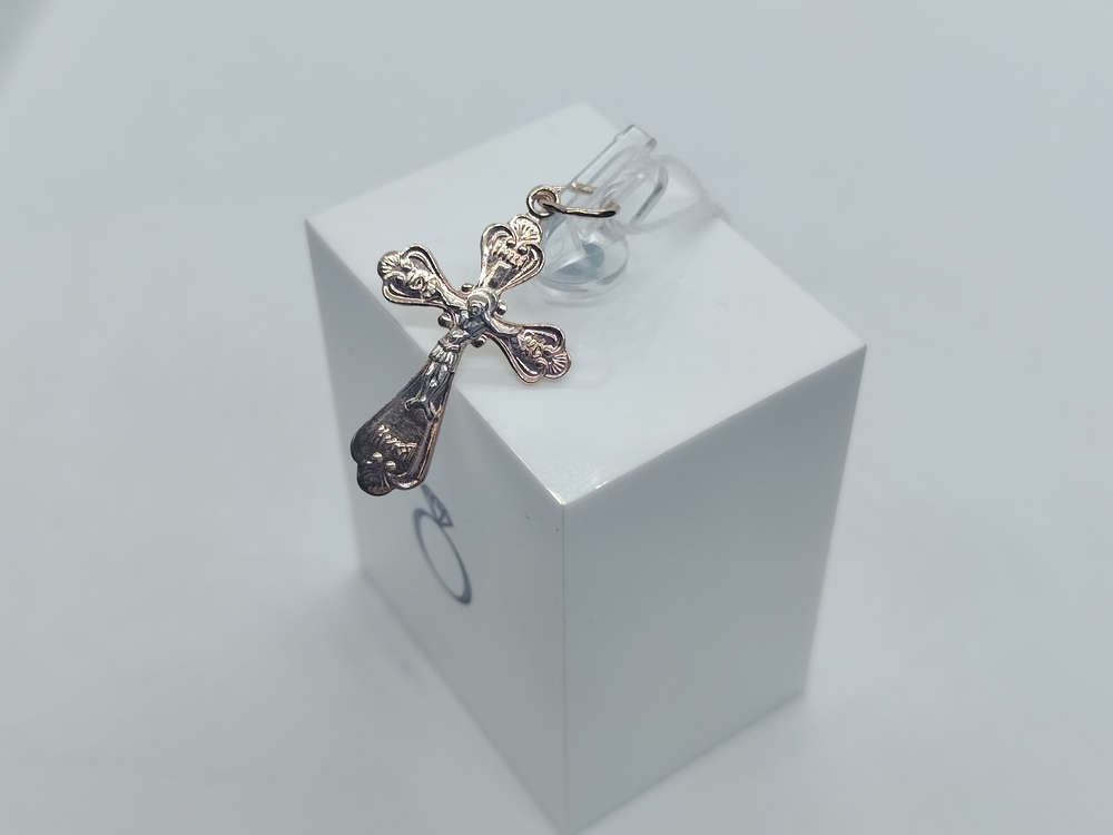 ПОДВЕСКА КРЕСТ БЕЗ КАМНЯ (Au 585)