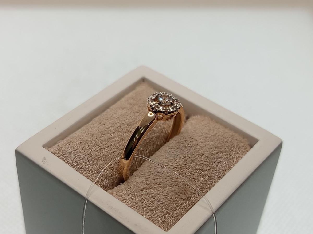 КОЛЬЦО С КАМНЯМИ (Au 585)