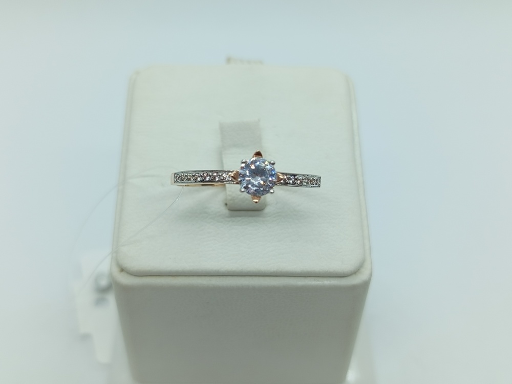 КОЛЬЦО С КАМНЯМИ (Au 585)