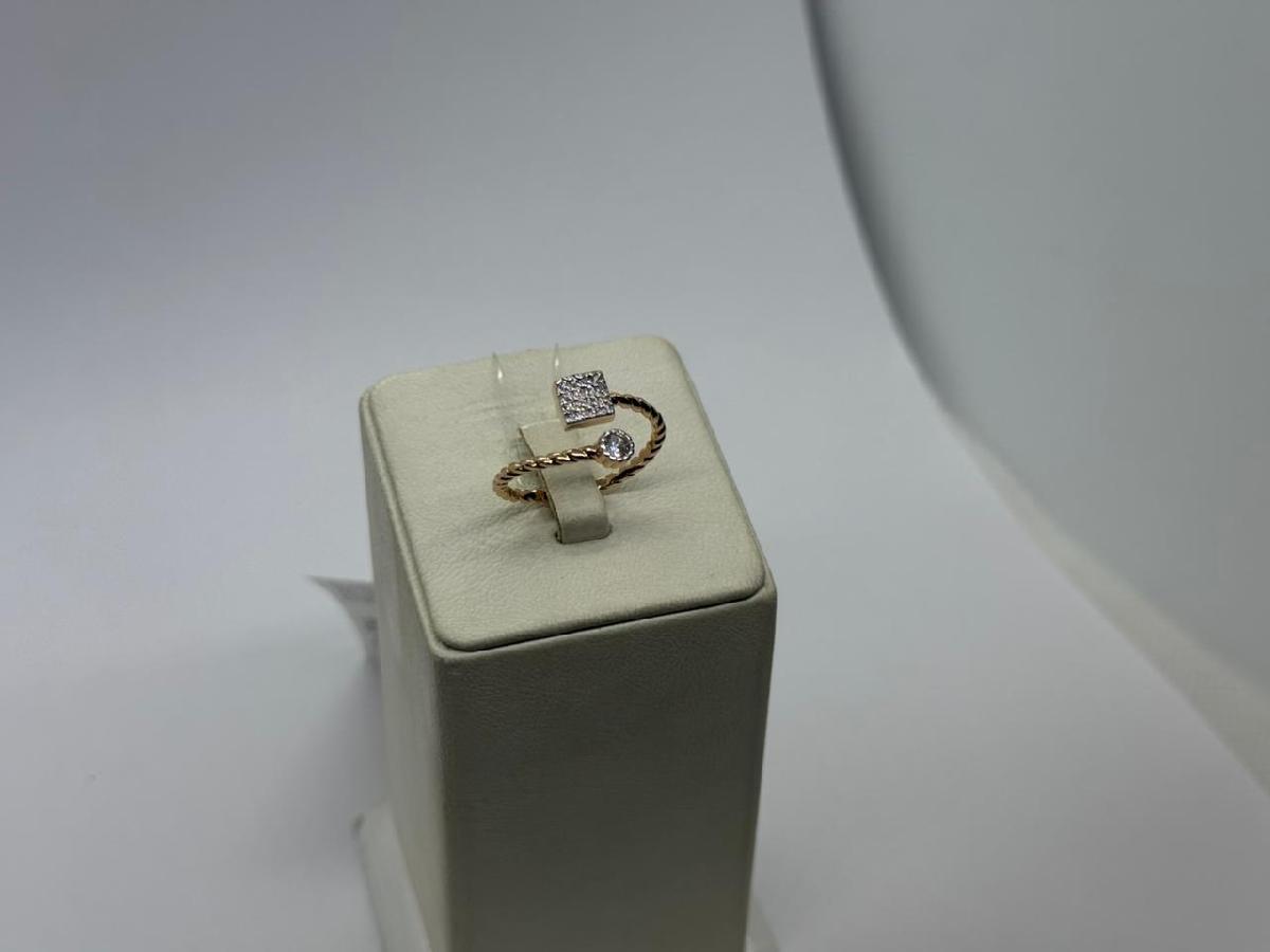 КОЛЬЦО С КАМНЯМИ (Au 585)