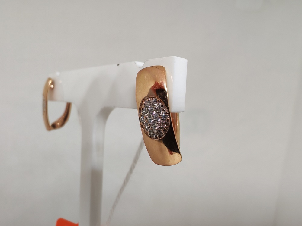 СКМИ585 СЕРЬГИ С КАМНЯМИ (Au 585)