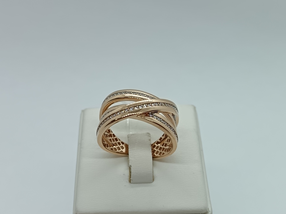 КОЛЬЦО С КАМНЯМИ (Au 585)