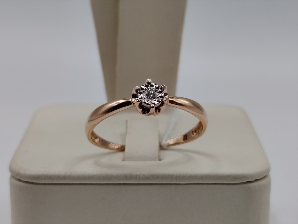 КОЛЬЦО БРИЛЛИАНТ Au 585