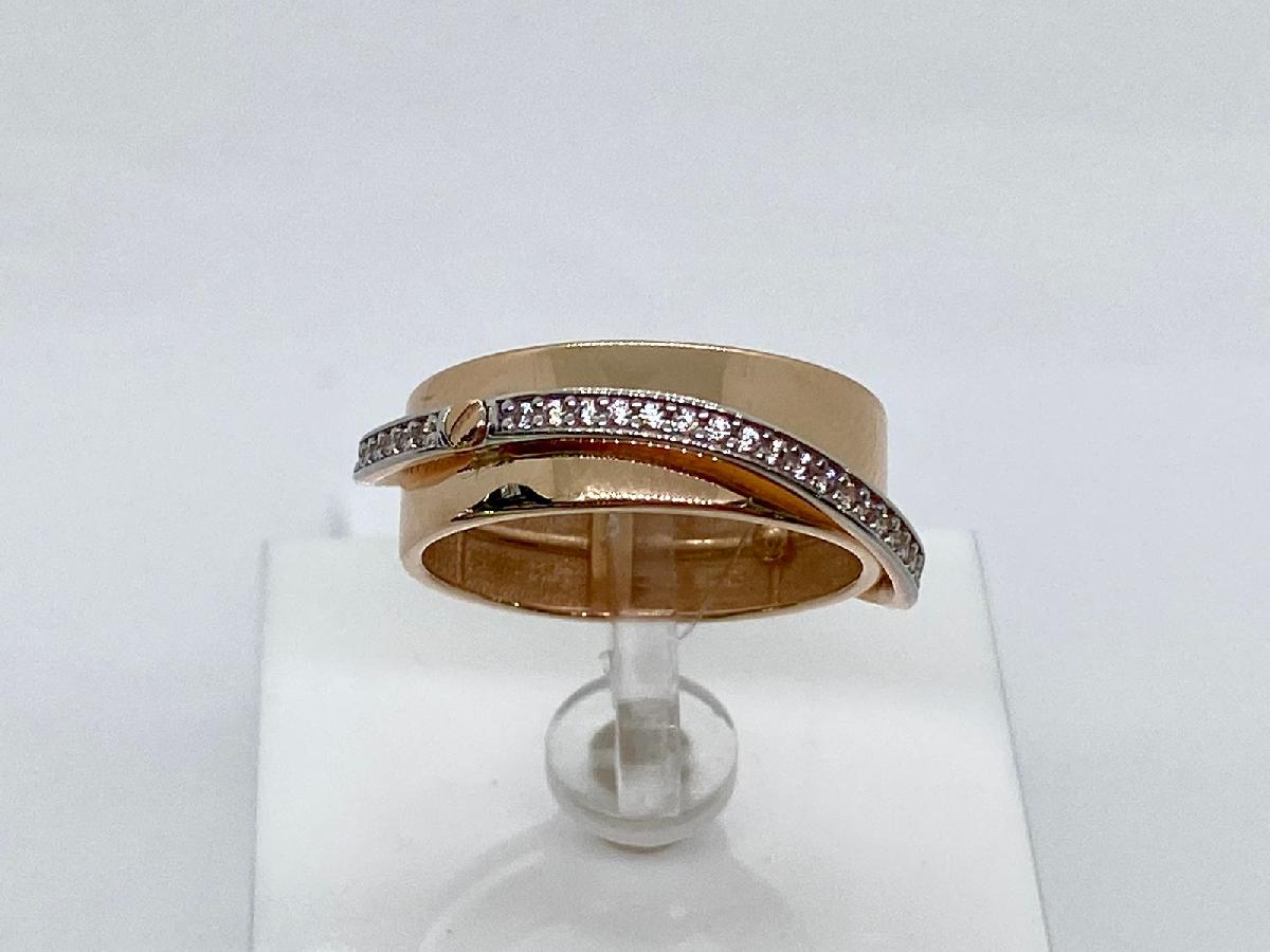 КОЛЬЦО С КАМНЯМИ (Au 585)