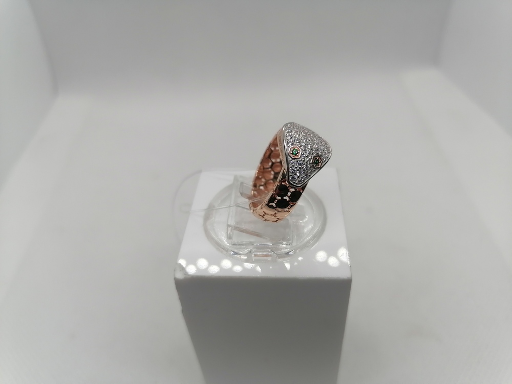 КОЛЬЦО С КАМНЯМИ (Au 585)