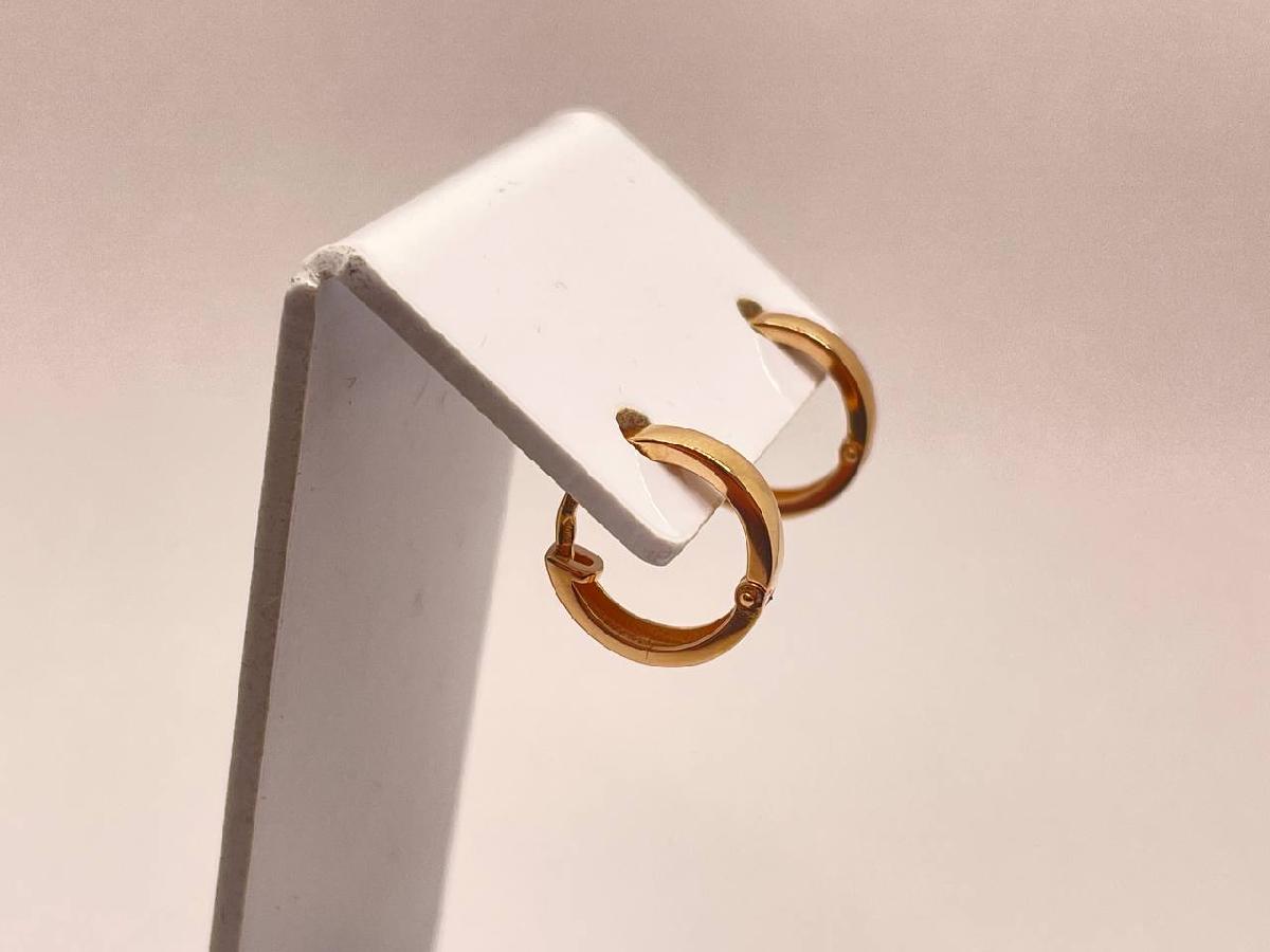 СЕРЬГИ БЕЗ КАМНЯ (Au 585)