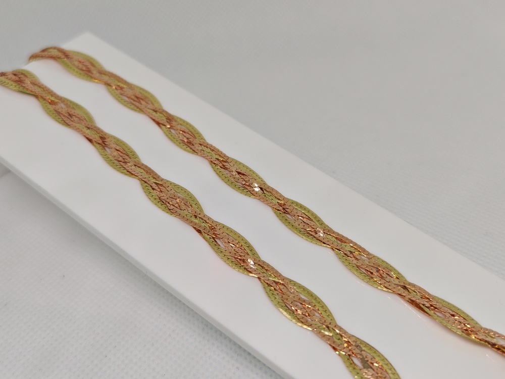 ЦЕПЬ ПОЛНОВЕСНАЯ Косичка(париджина) (Au 585)