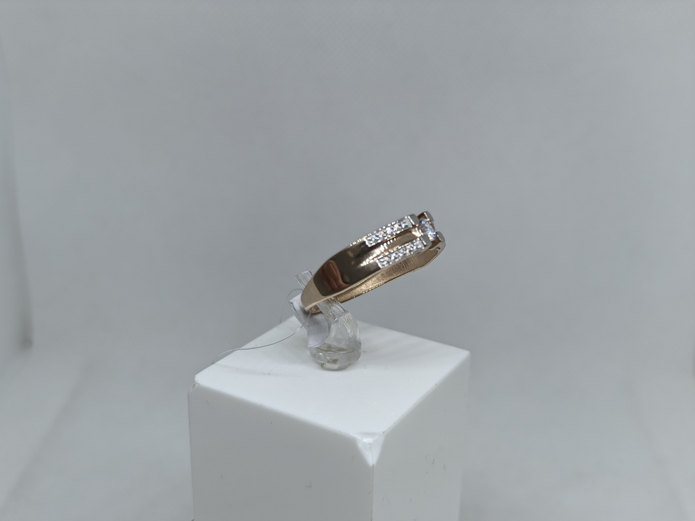 КОЛЬЦО С КАМНЯМИ (Au 585)