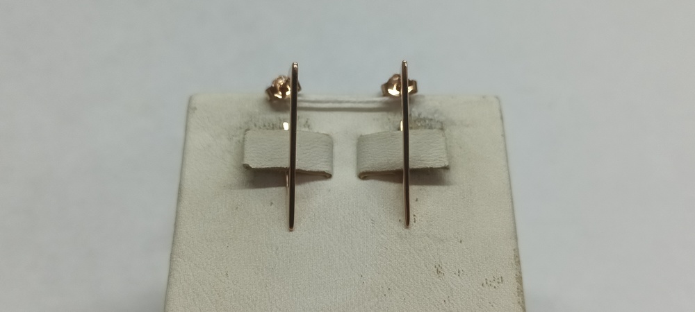 СЕРЬГИ БЕЗ КАМНЯ (Au 585)